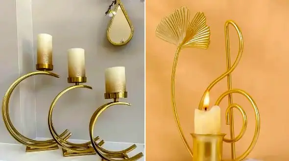دکوراسیون مدرن با پایه شمع؛ 15 طراحی خاص و زیبا که نباید از دست بدهید