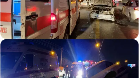 تصادف وحشتناک خودرو پراید و پژو/۳ نفر محبوس شدند