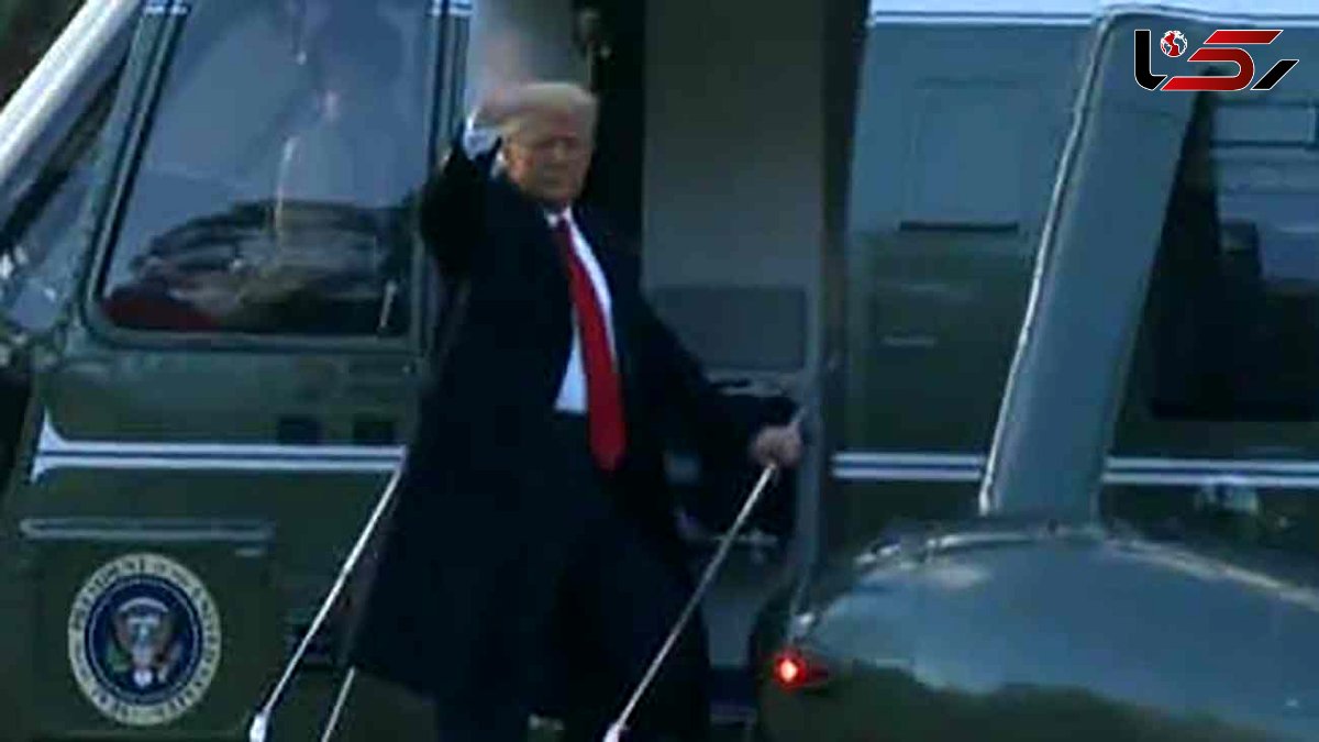 Trump leaves White House (+video)