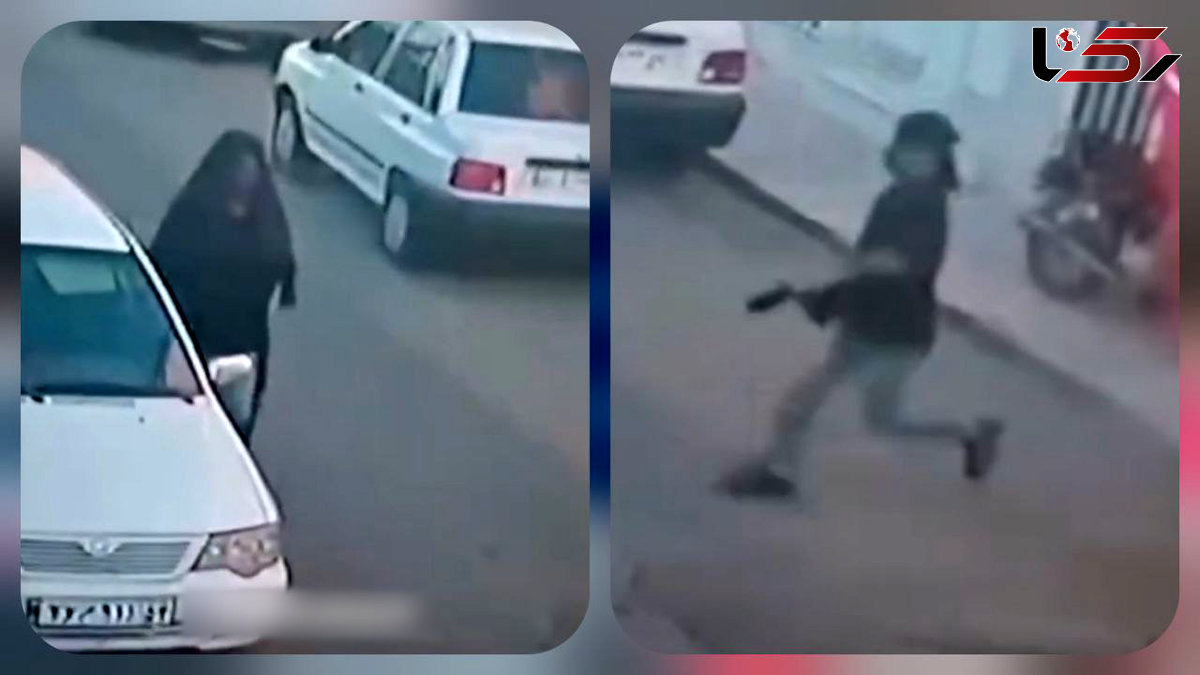  سرقت خونسردانه یک مرد با لباس زنانه / آرایشگاه زنانه در یزد چگونه سرقت شد ؟ 