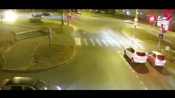 تصادف شاخ به شاخ و وحشتناک 2 خودرو + فیلم