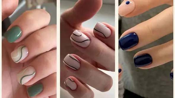 عکس های شیک از دیزاین ناخن کوتاه ساده