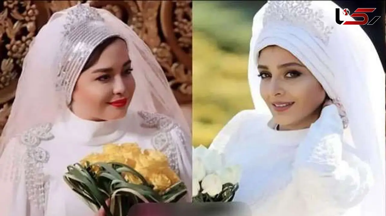 تصاویری جذاب از شبنم قلی‌خانی، لیلا اوتادی و نیوشا ضیغمی با لباس عروسی / عروس های جدید جذابترن یا عروس های قدیمی تر؟!