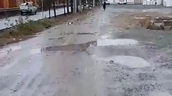 وضعیت نامناسب خیابان های کاشان + فیلم  