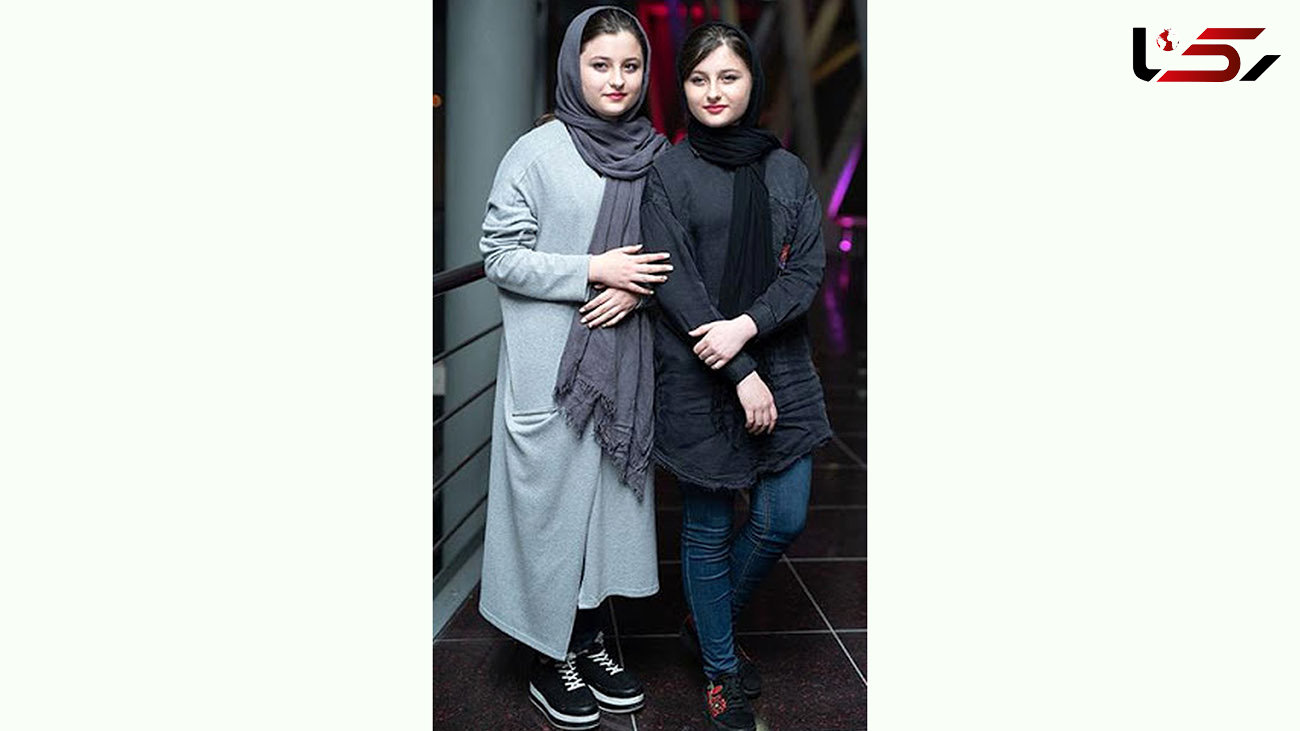 عکس جنجالی و لو رفته از سارا و نیکا و جواد عزتی / ژست ناجور دو قلوها در آسانسور !