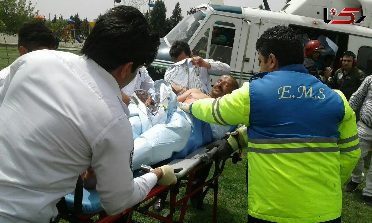 انفجار کپسول گاز در اسلامشهر / 5 آمبولانس و یک بالگرد اعزام شدند + تصاویر 