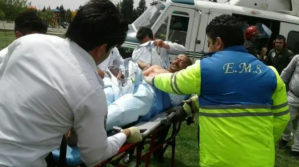 انفجار کپسول گاز در اسلامشهر / 5 آمبولانس و یک بالگرد اعزام شدند + تصاویر 