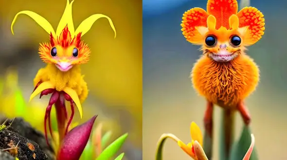 عجیب اما واقعی / گل های عجیب که صورت دارند + فیلم 