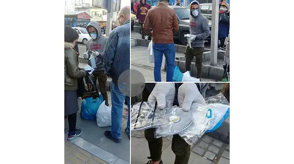 فروش ماسک در خیابان + عکس