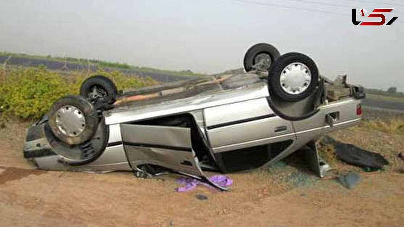 2 کشته در واژگونی خودرو در جاده شیراز 