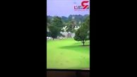 زخمی شدن تعدادی از آمریکایی‌ها بر اثر برخورد صاعقه + فیلم