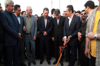 کلنگ‌ زنی طرح خط انتقال برق معادن ساردویه با حضور  وزیر صمت