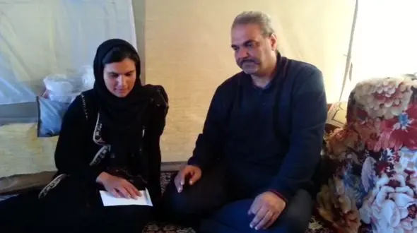 قول جواد خیابانی به خانواده دختر روستایی زلزله زده + فیلم