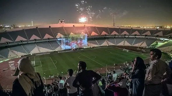 بازی ایران-پرتغال هم در ورزشگاه آزادی پخش می‌شود +عکس