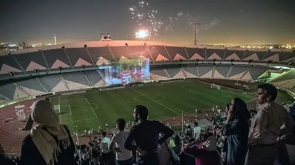بازی ایران-پرتغال هم در ورزشگاه آزادی پخش می‌شود +عکس