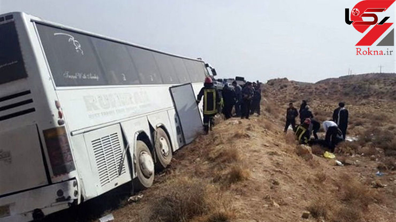 فیلم انتشار یافته از فاجعه اتوبوس در جاده شیراز + جزییات