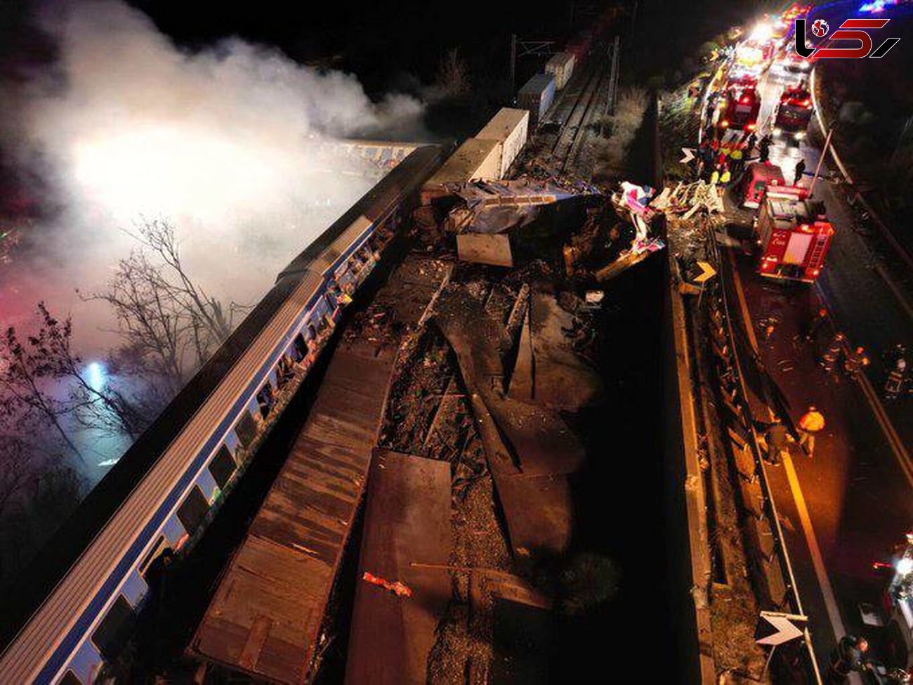 اعلام ۳ روز عزای عمومی در پی تصادف ۲ قطار در یونان / 36 تن کشته شدند