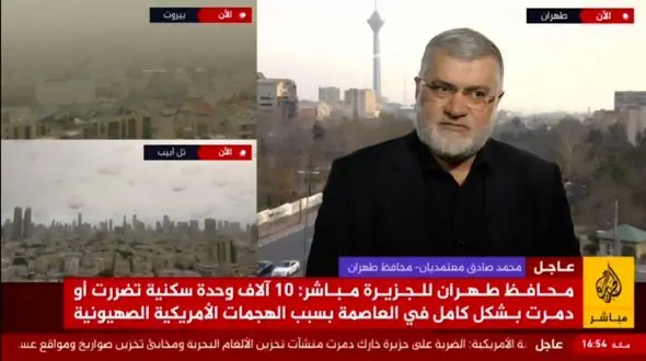 استاندار: ۱۰ هزار واحد مسکونی مورد هدف حمله دشمن/امنیت کامل در پایتخت برقرار است