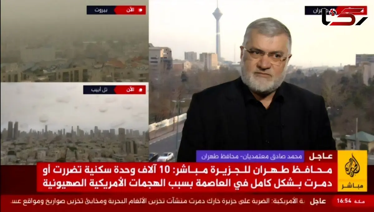 استاندار: ۱۰ هزار واحد مسکونی مورد هدف حمله دشمن/امنیت کامل در پایتخت برقرار است