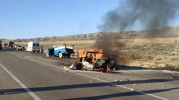 3 کودک همراه 4 مرد و زن زنده زنده در آتش سوختند / فارس + عکس