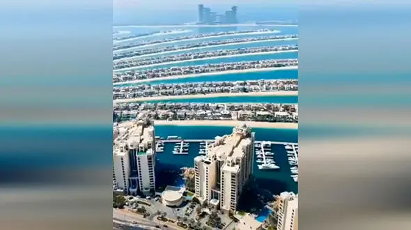 جزیره مصنوعی در امارات + فیلم