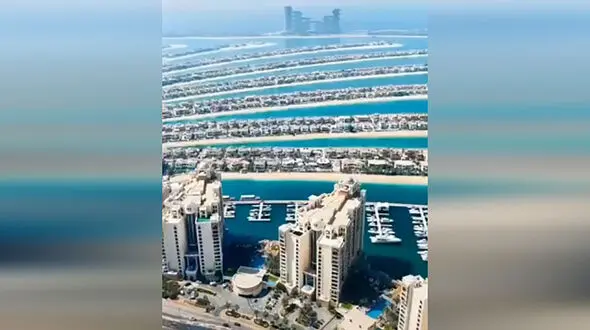 جزیره مصنوعی در امارات + فیلم