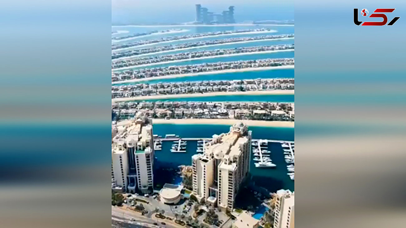 جزیره مصنوعی در امارات + فیلم