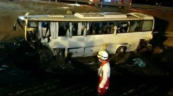 علت تصادف اتوبوس ایران خودرو در نیشابور مشخص شد