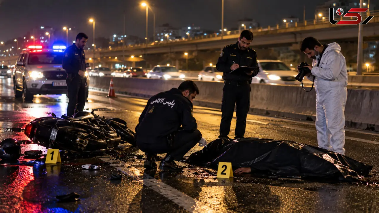 مرگ مشکوک مرد جوان در اتوبان بسیج تهران / دوربین‌ها رازگشایی کردند