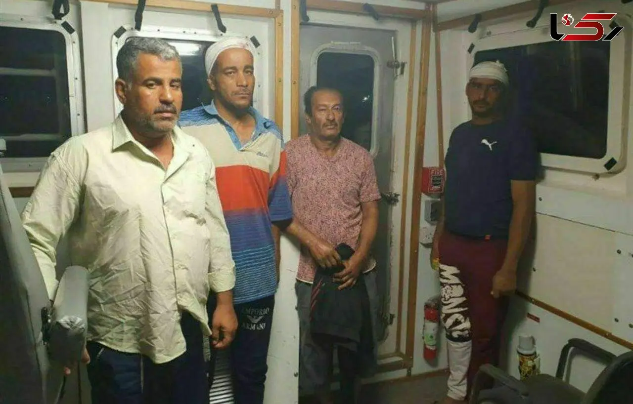 اولین عکس از 4 خدمه نجات یافته کشتی ایرانی غرق شده در عراق