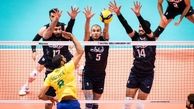 باخت دردناک والیبال ایران مقابل برزیل