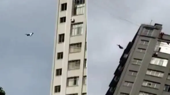 فرار ماجراجویانه مسافر بد حساب از هتل + فیلم عجیب