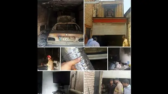 انتفام گیری آتشین اعضای یک خانواده در شوش / خانه ای در آتش سوخت + عکس