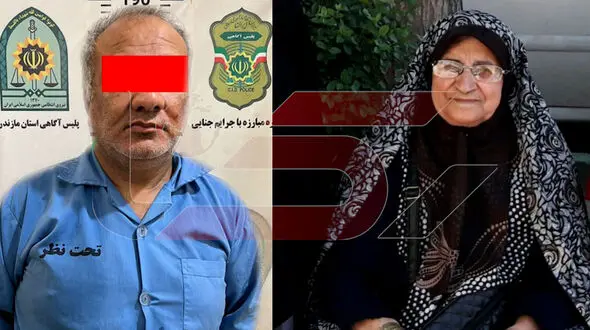 صفر تا صد قتل بی رحمانه پیرزن ساروی + فیلم عملیات دستگیری قاتل 