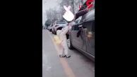 کودک یکساله  راننده متخلف را شرمسار کرد! + فیلم