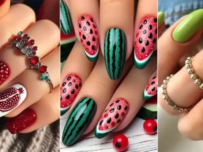 مدل های جذاب ناخن شب یلدایی 1404؛ 36 دیزاین ویژه برای شب چله