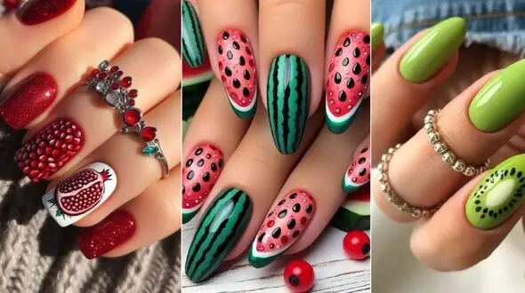 مدل های جذاب ناخن شب یلدایی 1404؛ 36 دیزاین ویژه برای شب چله
