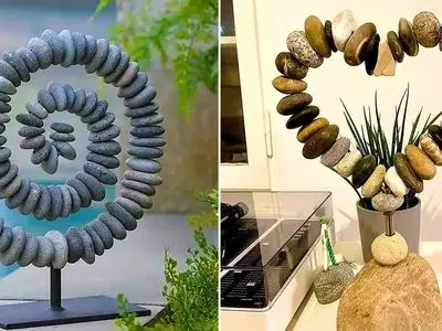 کاردستی های جذاب با سنگ رودخانه؛ ۱۵ پیشنهاد برای زیباسازی خانه
