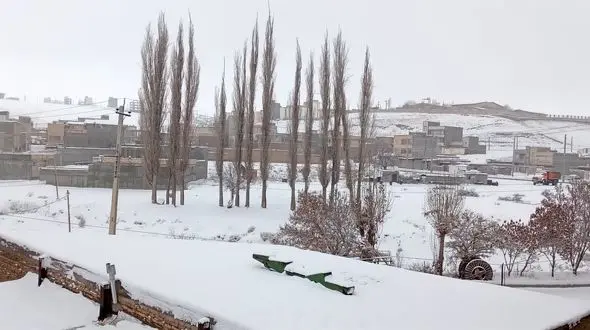 هشترود سفید شد / رانندگان مواظب جاده های برفی و یخبندان باشند