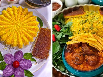 دیزاین شیک غذای ایرانی با جدیدترین ایده‌ های تزیین غذا
