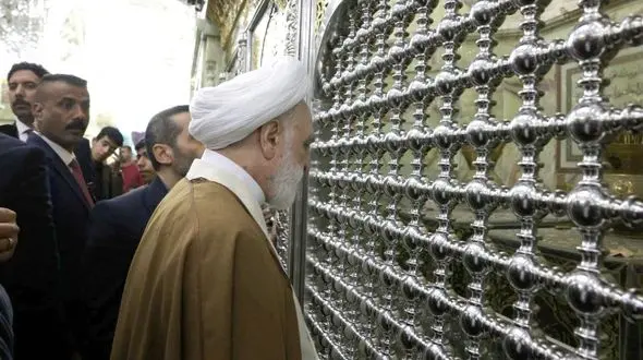 رئیس قوه قضائیه به زیارت حرم امام موسی کاظم (ع) و امام جواد (ع) رفت