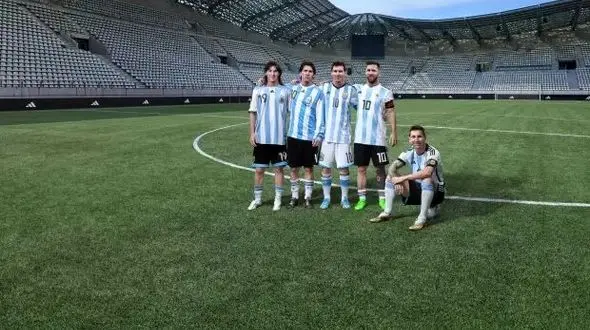 وقتی لیونل مسی مقابل خودش بازی می‌کند + ویدیو