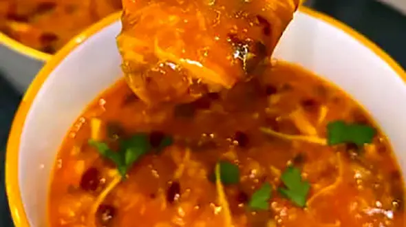 طرز تهیه سوپ مرغ و زرشک + فیلم