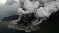 آتشفشان نیمی از جزیره اندونزی را بلعید