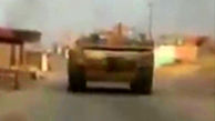لحظه حمله انتحاری داعش به یک تانک عراقی + فیلم 