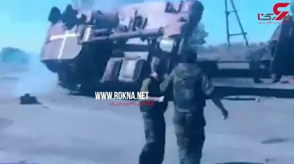 فیلم لحظه حادثه برای تانک آمریکایی