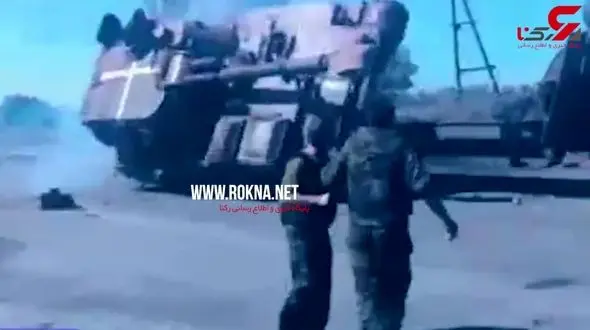 فیلم لحظه حادثه برای تانک آمریکایی