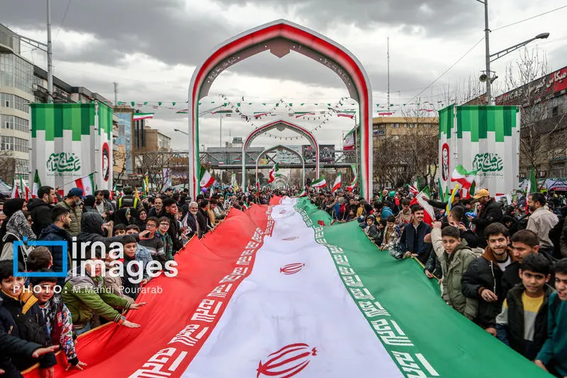 حضور مردم ایران در راهپیماتیی 22 بهمن 1404