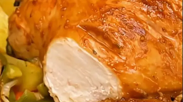 طرز تهیه مرغ تنوری و سبزیجات + فیلم