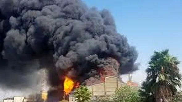 مجتمع فناوری زیست پسماند ساوه طعمه حریق شد 